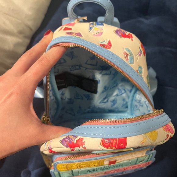 NWT! Loungefly Disney Princess Books Classic Mini Backpack main image 9